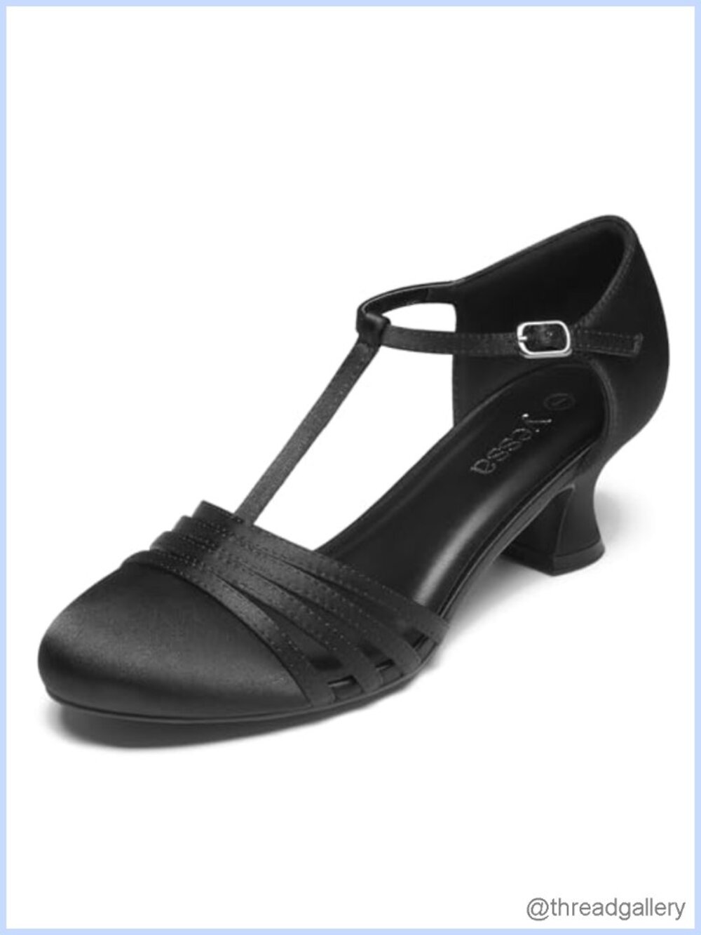 Women's 1920s T-Strap Character Dance Shoes Heeled Ballroom Salsa PU Leather